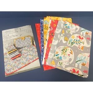 Annie's Holiday Quilters Club Ellie Elephant On- The-Move Diaper Set Windham New